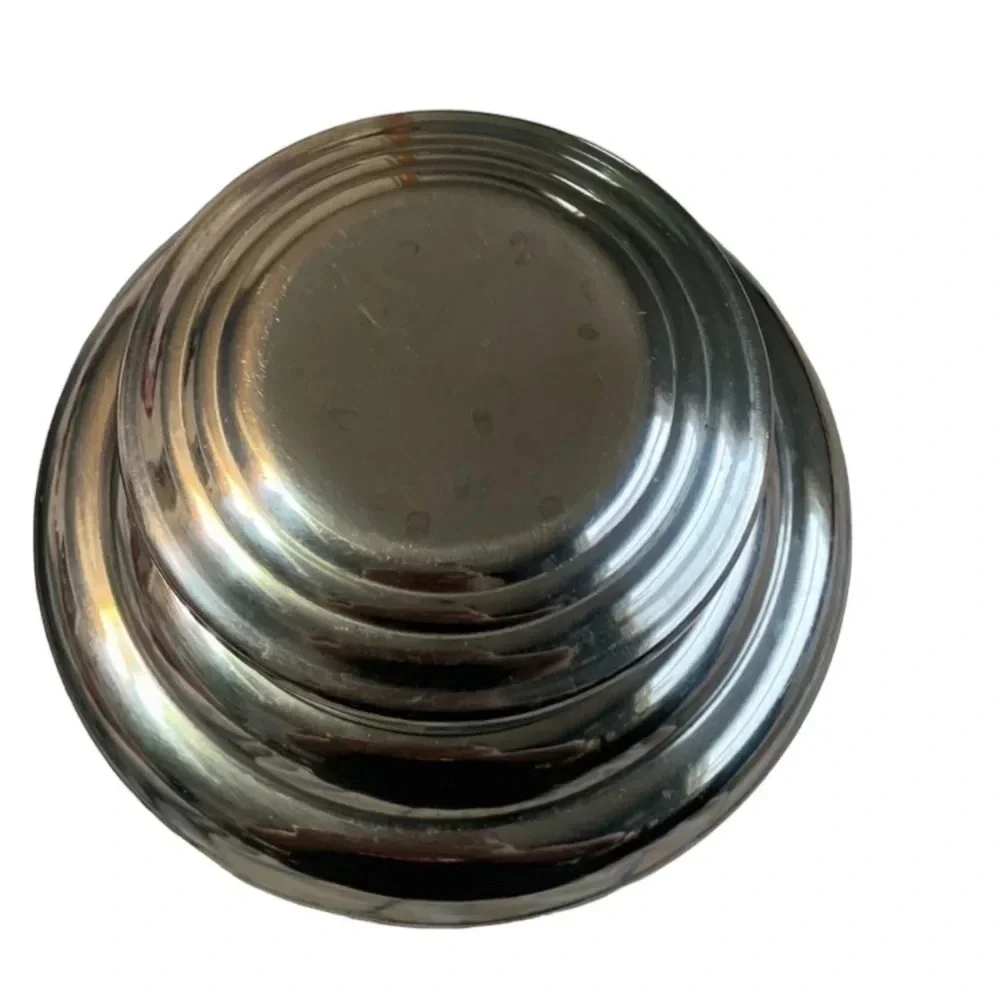 Tea Coffee Can Lid Can Storage Metal Silver Vintage